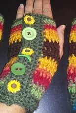 Crafty Mama Creations - Raechel Mayfield- Sunflower line Fingerless Gloves