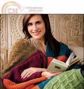 Red Heart-M11203-Pack & Go Throw by Cathy Payson-Free