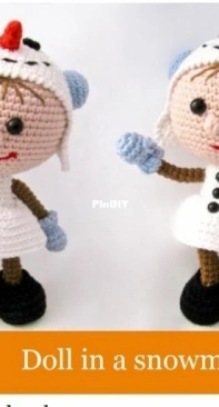Little Owls Hut - Galina Stelmakhova - Doll in a Snowman outfit
