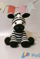 Pink Fox Stitches - CeCe - Zeezy the Zebra crochet pattern