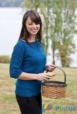 Pretty Mallory Sweater by Vera Sanon/Cascade Yarns-Free
