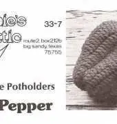 Annies Attic - Vegetable Potholders Bell Pepper