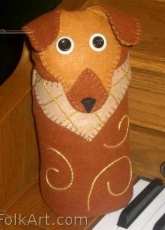 Wee Folk Art-Puppy Dog Doorstop-Free Pattern