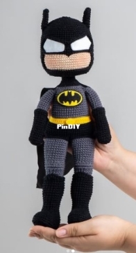 Meu Atelie Croche - Priscila de Oliveira - Batman and Robin - Portuguese