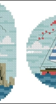 Seaside Treasures by Emma Congdon from Cross Stitcher 425 PCS + XSD