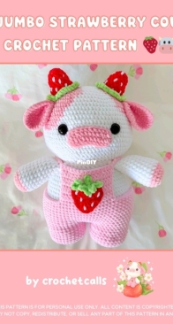 Crochet Calls - Claire Heymann - Jumbo Strawberry Cow