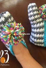 My Sweet Potato 3 - Christine Mitchell - Comfy Houndstooth Slippers - Free