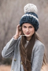 Jumbo Pom Hat by Nancy Ekvall-Free