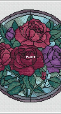 Stained Glass Roses by Velvet Pony