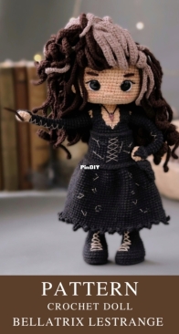 Pollytoys Crochet / Patterns - Dasha / Daria Lobacheva -  BELLATRIX LESTRANGE