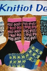 Knit Purl & Rip-it Socks by O/C Knitiot Designs-Deby Lake