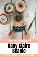 A Crafty Concept - Ashley Stallsworth - Baby Claire Beanie - FREE