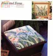 Irises and Ferns from Just Cross Stitch July/August 1993