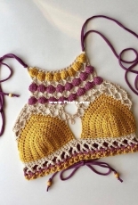 CozyCreativeCrochet - Heather Cummings - The Captured Treasure Bralette