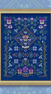 Owlforest Embroidery - 0155-E - Pansies