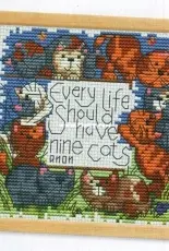 Nine Cats by Durene Jones from The World of Cross Stitching 152 XSD
