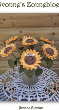 Yvonne Blanker - Yvonnes Sunflower - Yvonnes Zonnebloem - Dutch
