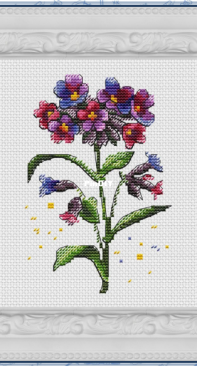 Anna Xstitch Stories - Lungwort. Make a wish by Anna Moslyakova