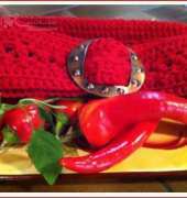 Red Pepper Belt by Yarnmade