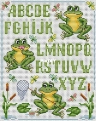 Club point de Croix - Frogs Alphabet - Free