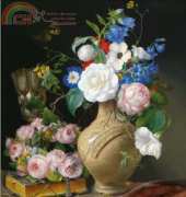 Golden Kite 2536 - Still Life with a Wreath of Roses