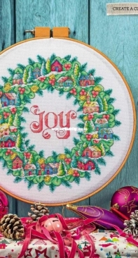 Christmas Wreath by Susan Bates from Cross Stitcher 337 XSD
