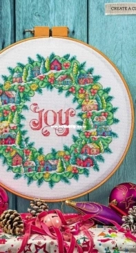 Christmas Wreath by Susan Bates from Cross Stitcher 337 XSD