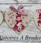 Des Histoires A Broder DHAB - Etiquettes Coeurs
