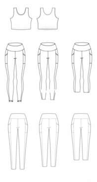 Sew Liberated - Limestone Leggings and Top - Size 0-34