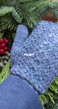 Blueberry Twist Mittens by Carrie Causey - Canbee Crafty Shop