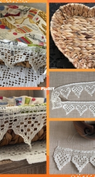 Chrochet Heart Band for Basket