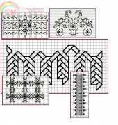 Elizabethan Blackwork - Collection of Blackwork patterns by Paula Katherine Marmor
