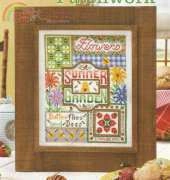 Summer Garden Patchwork by Julia Lucas from Cross Stitch & Needlework July 2014 XSD