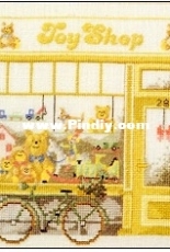 Permin of Copenhagen 12-5403 Toy Shop PCStitch 8 et +