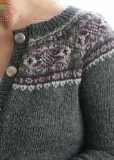 Plum Frost Pullover & Cardigan - Elinor Brown