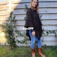 Gek op Haken - Trendy met Wol - Wolgelukjes - Linda Daas - Chique Poncho - Dutch