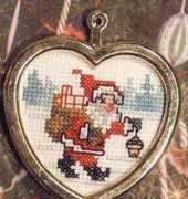 Permin 01-9229 Mini Santa for heart frame