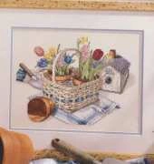 April from Leisure Arts Calendar 2002 - Sandi Gore Evans