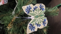 Christmas toys, butterflies