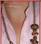 collier crystal caged pearls