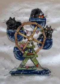 Cat-Carousel / X-Mas black Cats