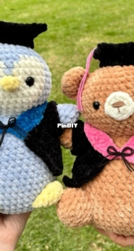Sambrosis Crochet - Juyoung - Graduation Bear and Penguin