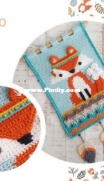 Chica Outlet - Laura Marchi - Wall Hanging Nordic little Fox - Tapiz zorrito nordico - Spanish