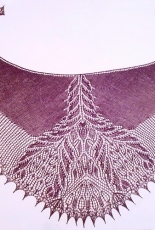 Tribulus crescent shawl By Olga Sukhovalova - Russian