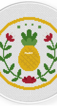 Daily Cross Stitch - Pineapple Medallion