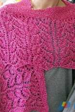 Rose Garden Shawl by Vera Sanon /Cascade Yarns-Free