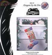 Black Swan Designs BSC-28 - Dragons by the Fire Stocking