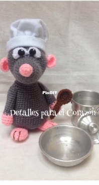 Detalles para el  Corazon - Africa Bonilla - Remy from Ratatouille - Remy de Ratatouille - Spanish