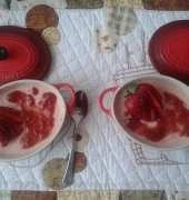 Mousse de fresas