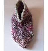 Combining Modular and Short Row Knitting Slipper by Lesley Arnold-Hopkins